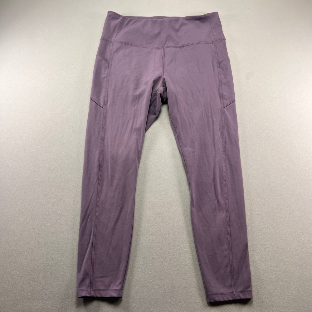 Vogo Athletica Leggings Womens XL Purple Stretch High Waist Skinny Leg Yoga Gym